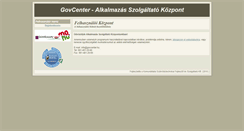 Desktop Screenshot of govcenter.hu